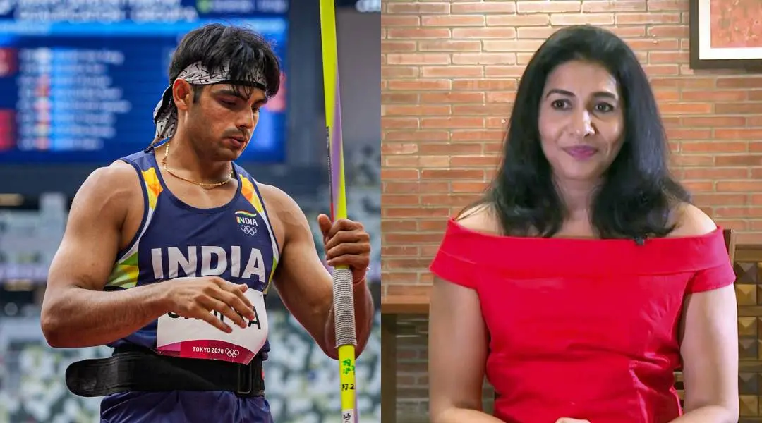 Neeraj Chopra, Anju Bobby George | Photo: PTI
