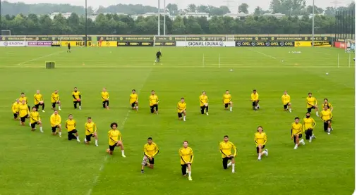 Dortmund players during training (Photo: Twitter)