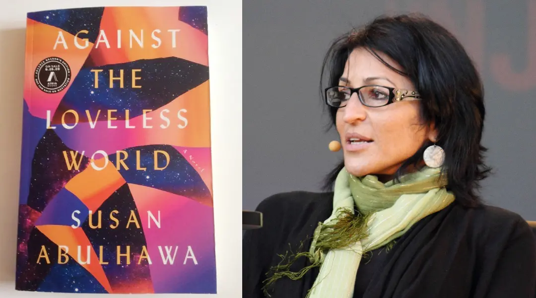 Cover of 'Against The Loveless World' (left), Susan Abulhawa (right) (Image courtesy: Wikimedia Commons)