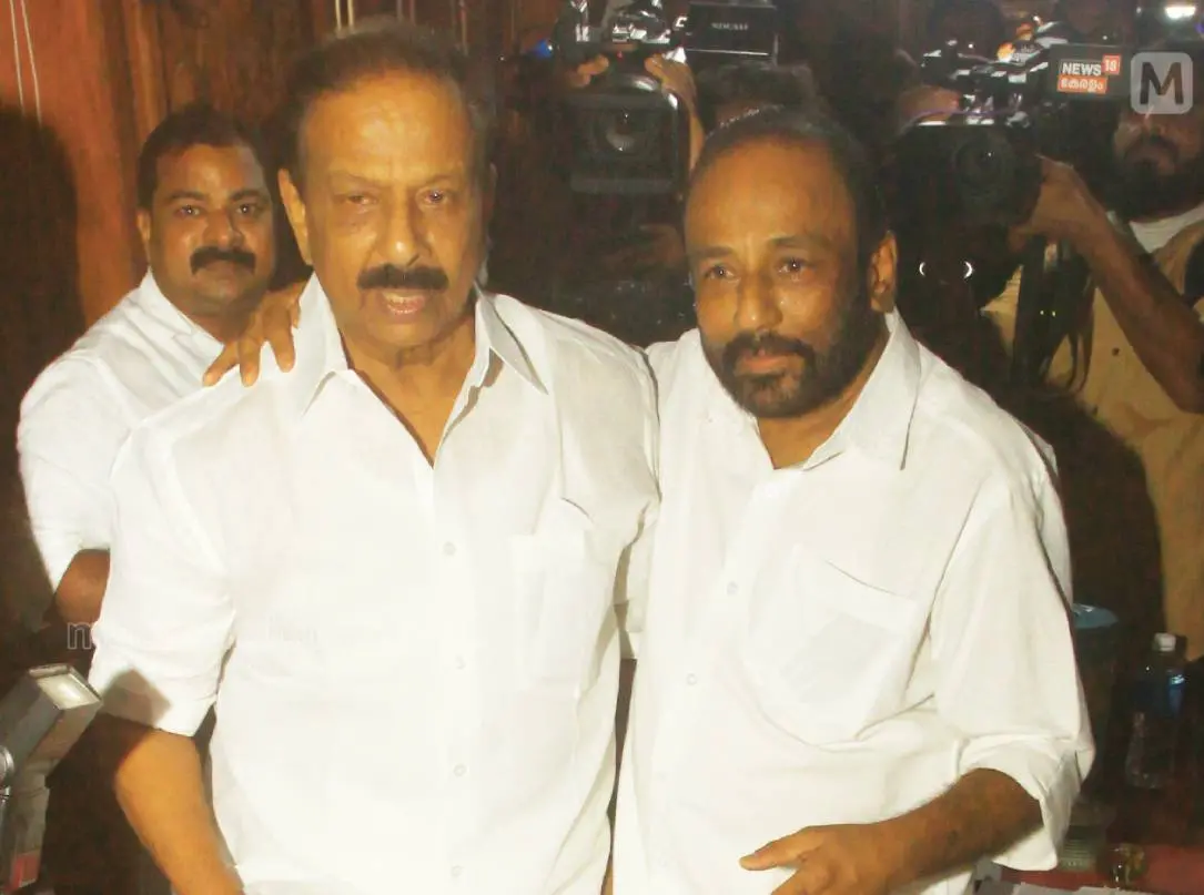 A V Gopinath with K Sudhakaran I Photo: Mathrubhumi