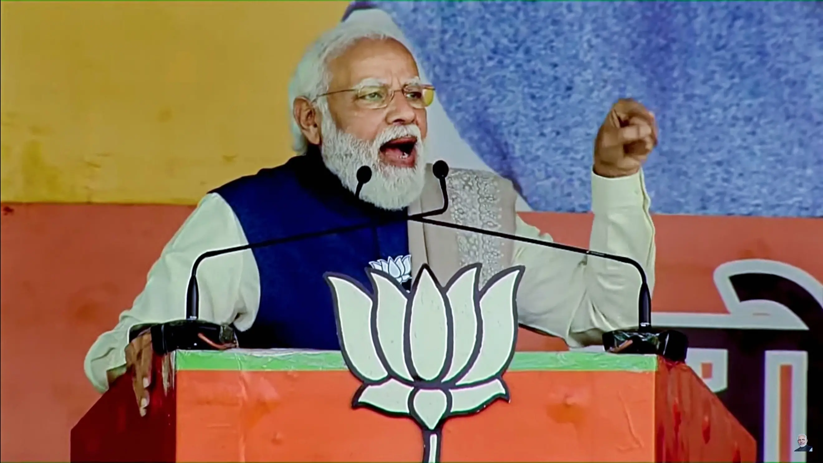 Prime Minister Narendra Modi addresses a public meeting for the upcoming UP Assembly elections, in Saharanpur. (PTI Photo)