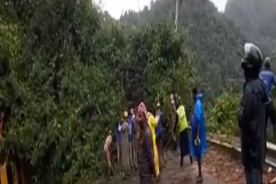 Traffic disrupted on Nadukani Ghat road; restored after hours