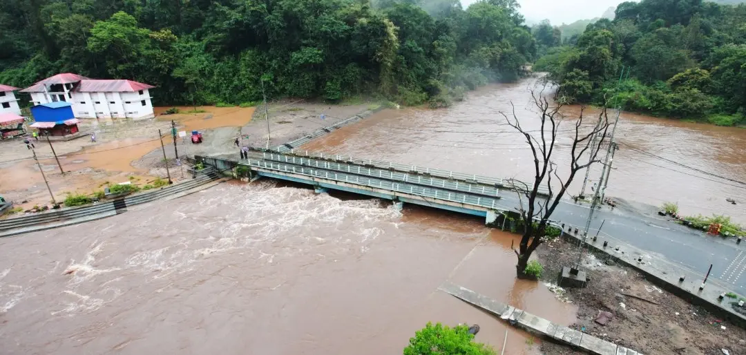 Pampa-Thriveni overflowing heavy rain | Photo: K Aboobakkar | Mathrubhumi