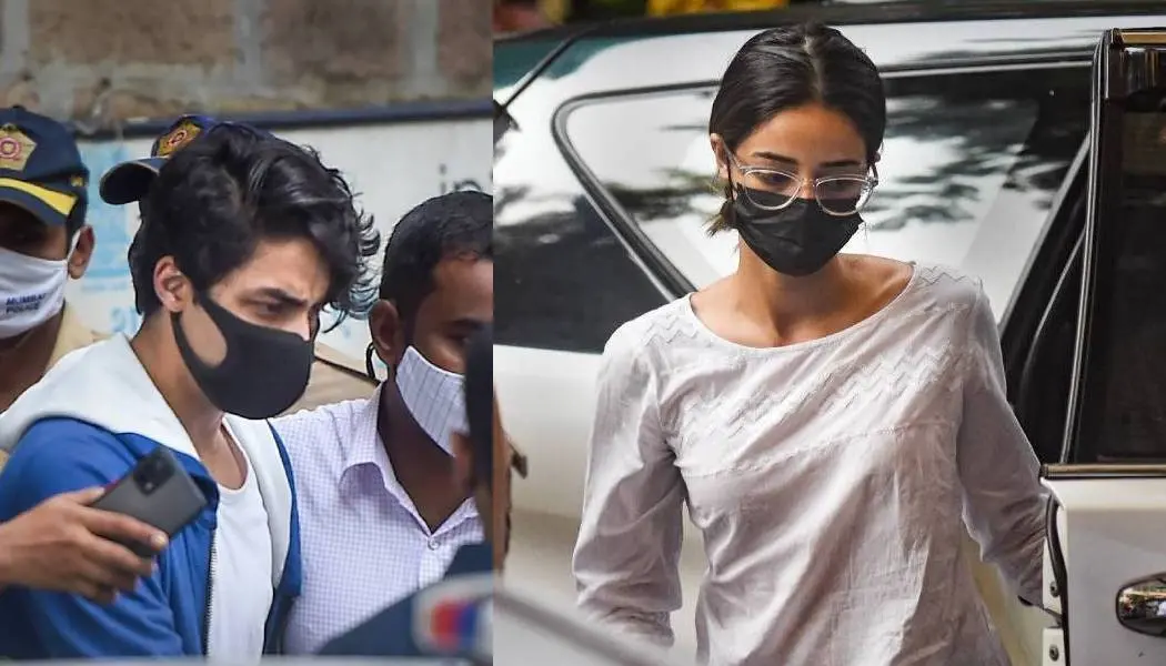Aryan Khan and Ananya Pande. photo: PTI