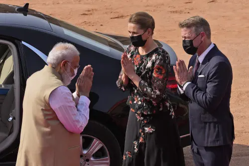 Modi meets visiting Danish Prime Minister Mette Frederiksen
