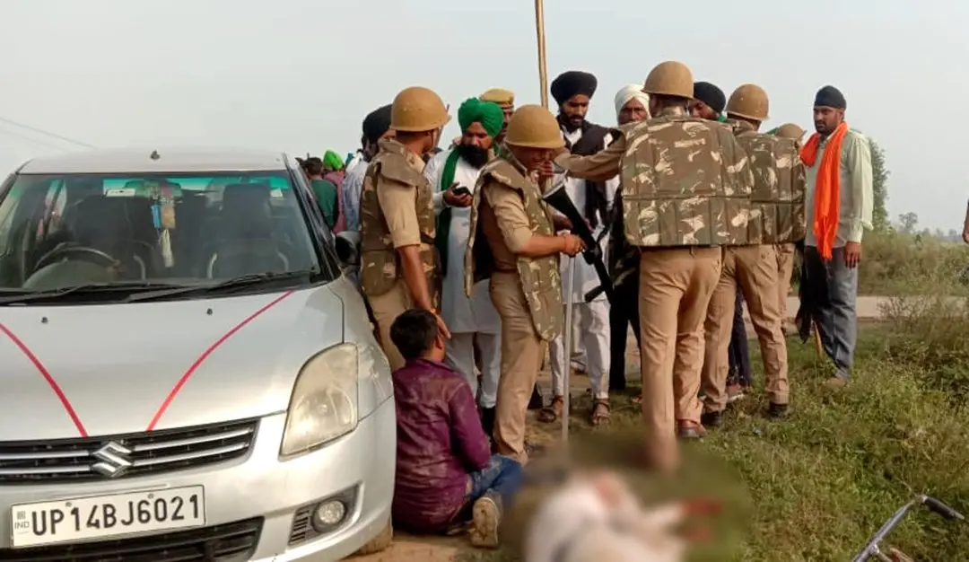 A visual from Lakhimpur violence | Photo: ANI