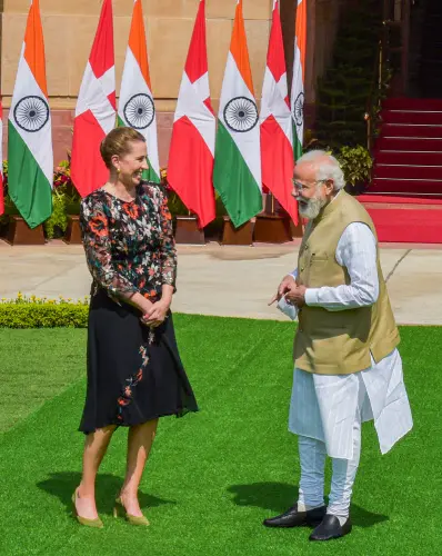 PM Narendra Modi with Denmark's PM Mette Frederiksen | PTI