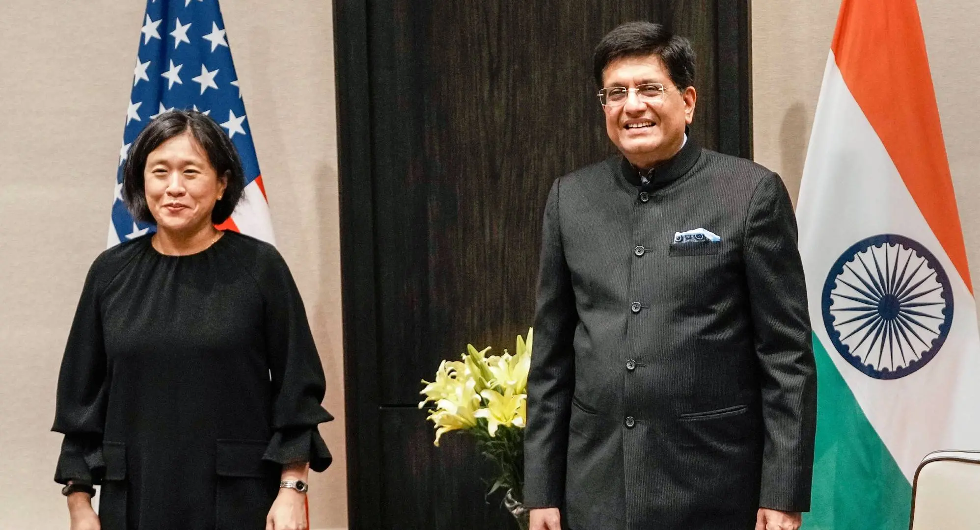 Union Commerce and Industry Minister Piyush Goyal with United States Trade Representative (USTR) Katherine Tai | Photo: PTI