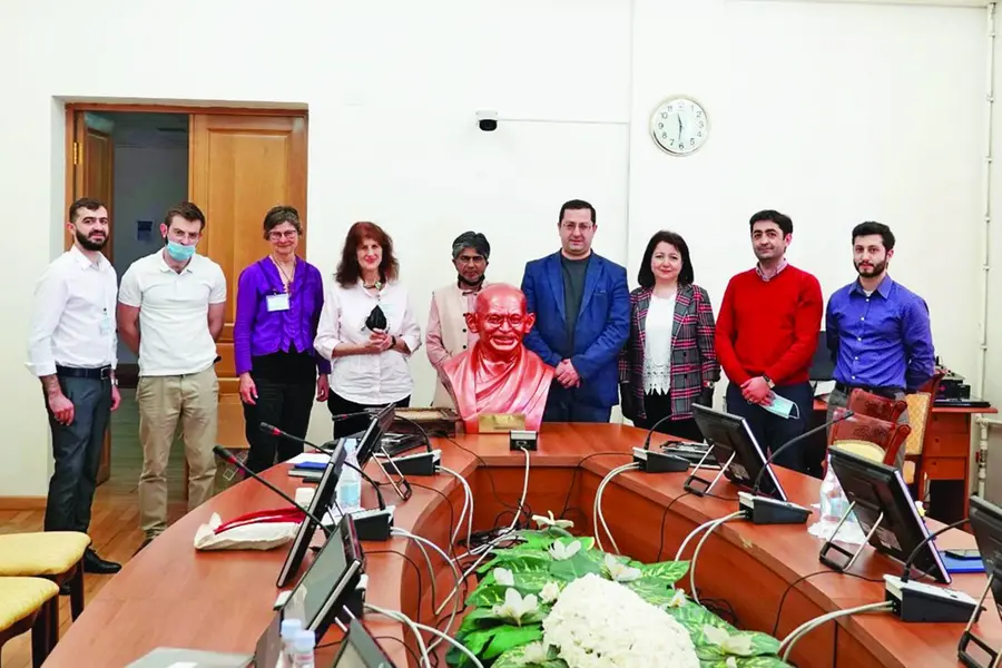 Keralite paves way for teaching Gandhian principles to Armenian people