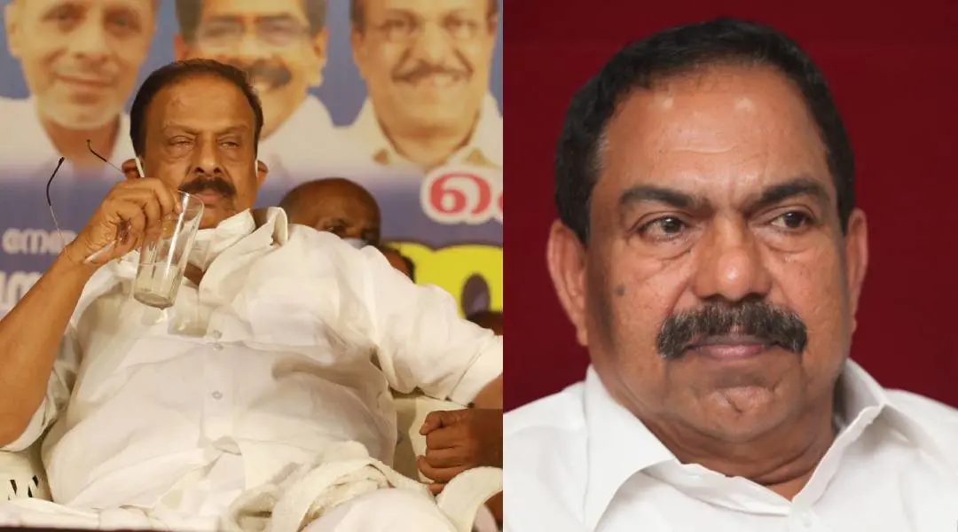 K Sudhakaran, Mambaram Divakaran | Photo: Mathrubhumi