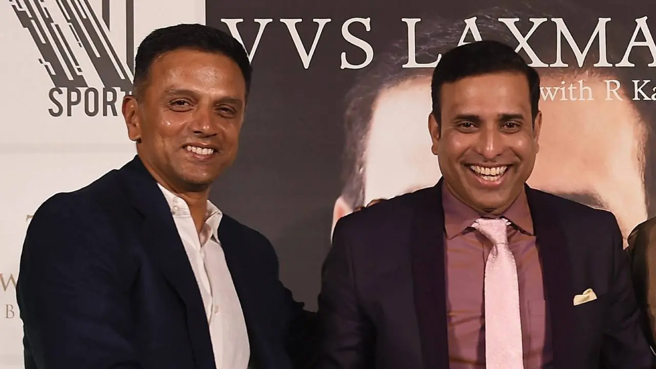 Rahul Dravid and VVS Laxman. File photo | Photo: PTI