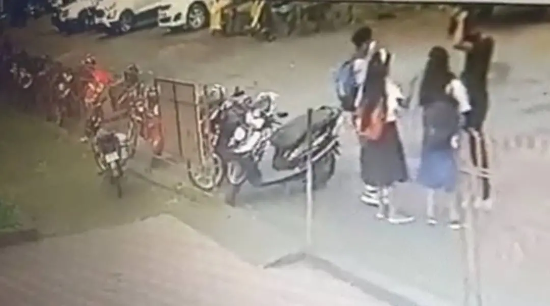 The CCTV footage of the children