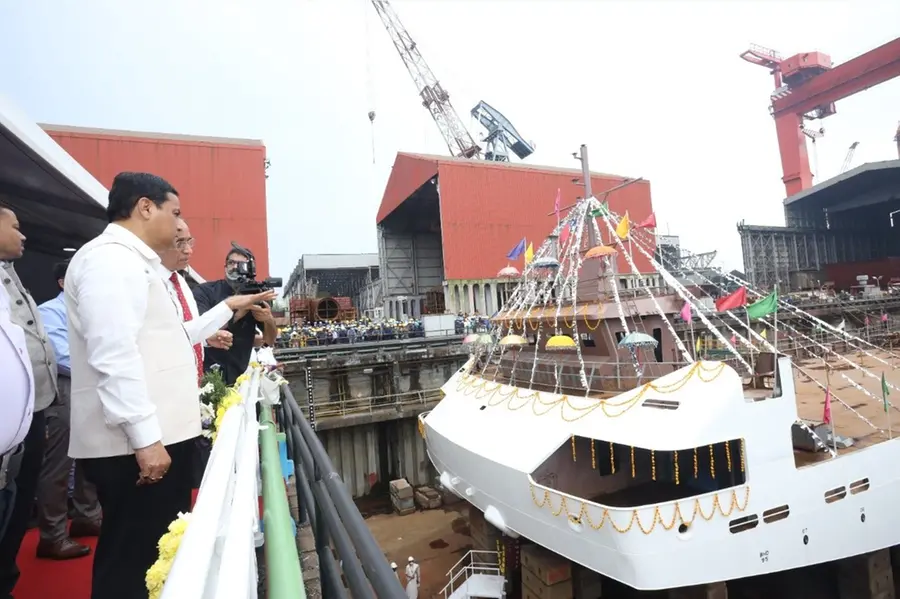Union minister launches 5 vessels at Cochin Shipyard