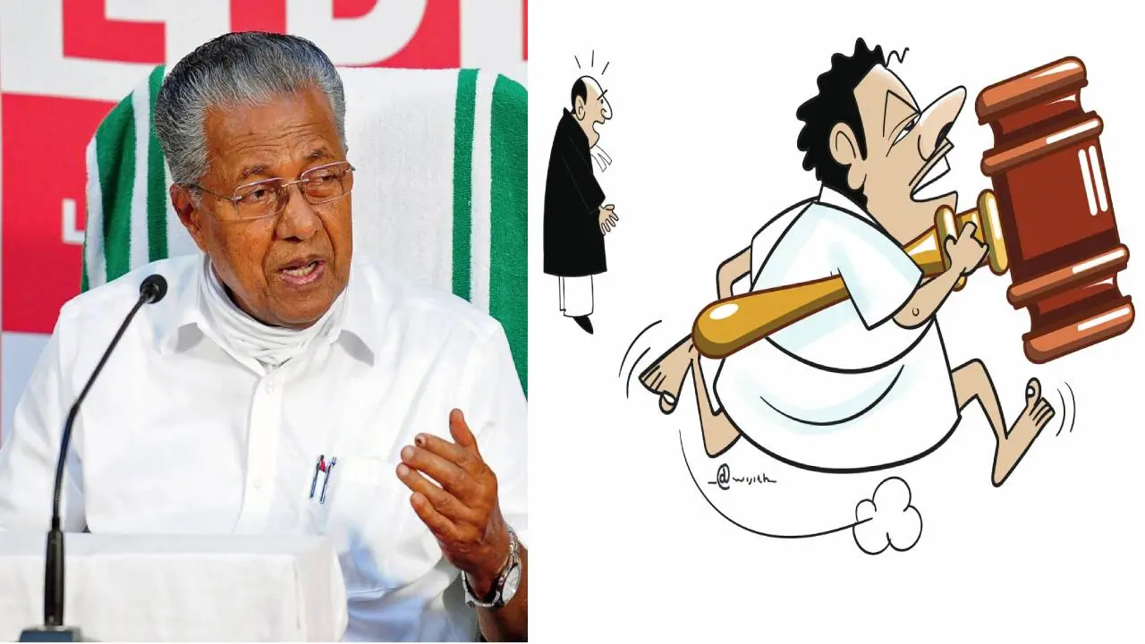 Pinarayi Vijayan-illustration on power grab