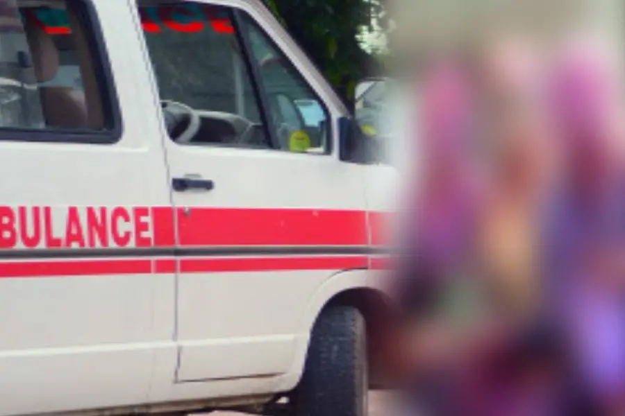 Employee faints during surprise raid at corporation office; later ambulance meets with accident
