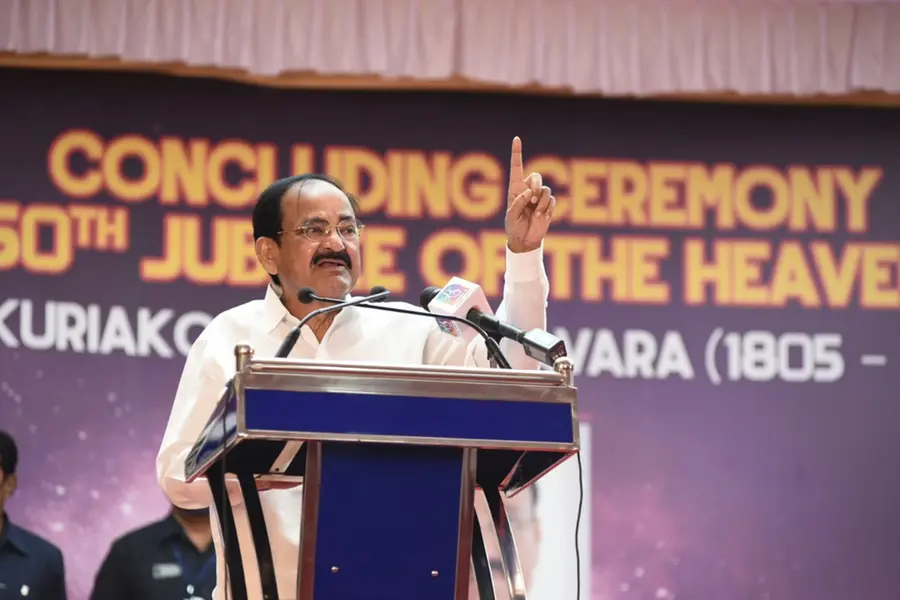 Practice your religion, but don't indulge in hate speech, says Venkaiah Naidu at Kottayam