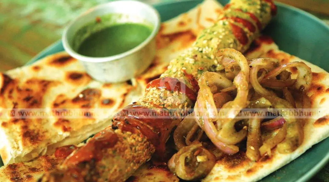 Vegetable seekh kebab (Photo: Dinesh)