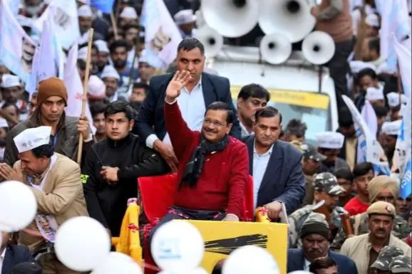 Arvind Kejriwal-led AAP on course to register thumping victory in Delhi polls