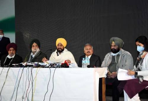 Charanjit Singh Channi addresses a press conference | ANI