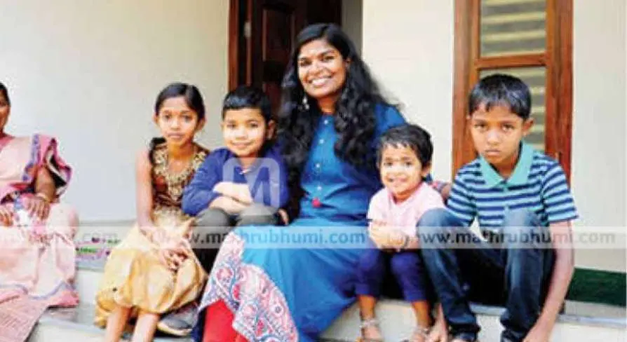 Sreedhanya at her new house.