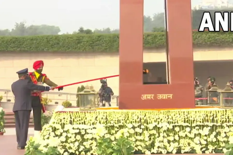 Amar Jawan Jyoti merged with eternal flame at National War Memorial