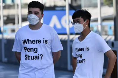 Where is Peng Shuai? Australian Open T-shirts grab attention