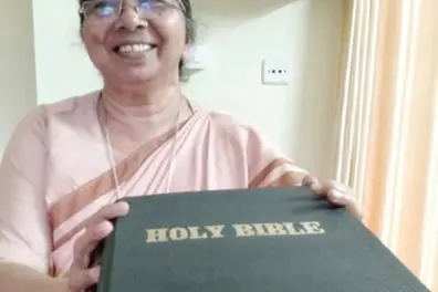 On World Handwriting day, Sister Rosette copies an entire Bible