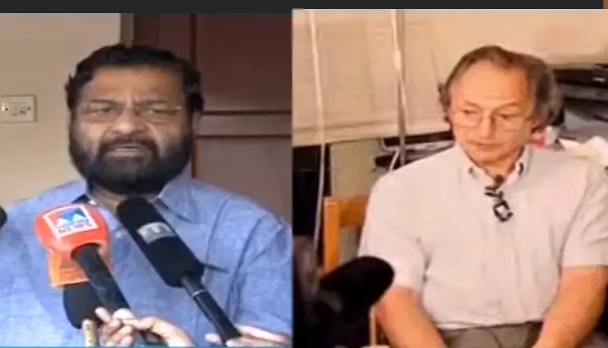 Kadakampally Surendran (left) and Michael Levitt