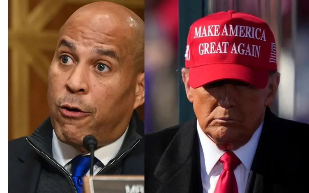 US Senator Cory Booker-Donald Trump | Photos: AFP, AP