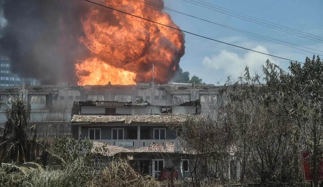 Malaysia fire (Photo: AFP)