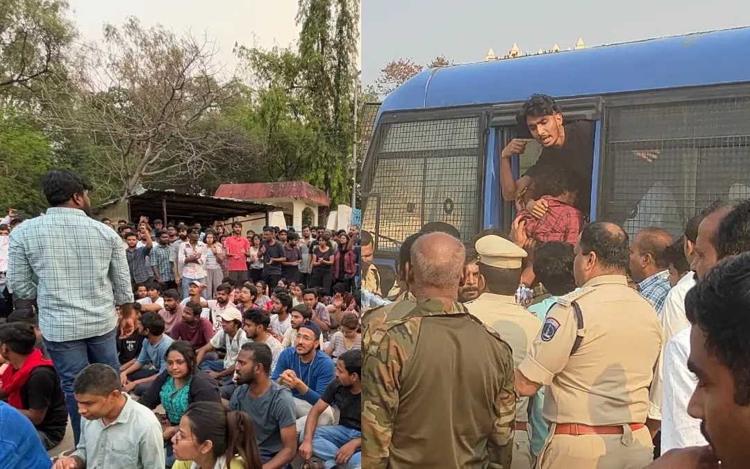 Protest at Hyderabad University | Photo: Special Arrangement