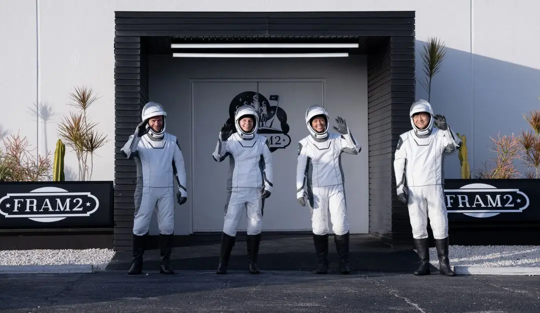 Fram2/SpaceX crew (Photo: X)