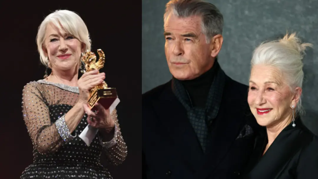 From (L) Helen Mirren; Pierce Brosnan and Helen Mirren | Photos: Agencies