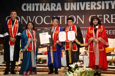 Chitkara University confers Honorary Doctorate on Joy Alukkas for Entrepreneurial Excellence