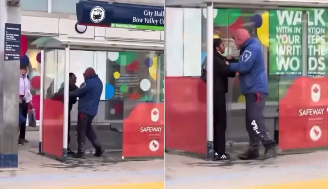 Screengrab from the viral footage capturing the incident.