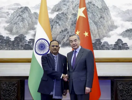 Beijing: India-China Special Representatives' for border mechanism, National Security Advisor (NSA) Ajit Doval with Chinese Foreign Minister Wang Yi in Beijing (file photo) | Photo: PTI