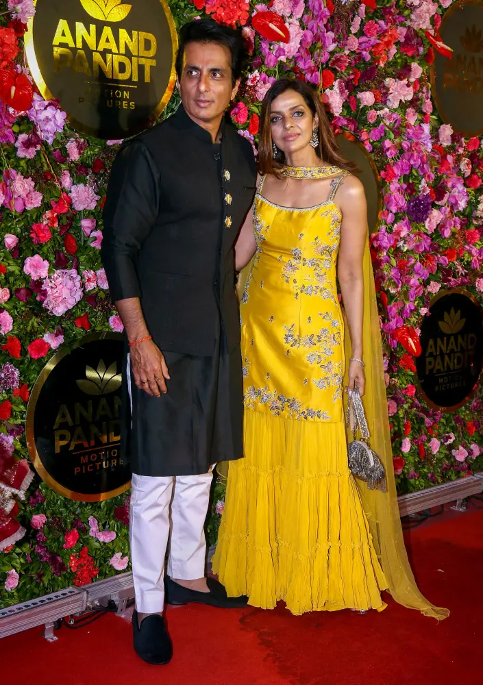 Bollywood actor Sonu Sood with his wife Sonali | PTI File