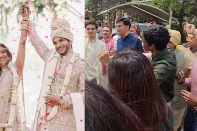 Forget the chessboards! Vishy, Pragg, and Gukesh dance their hearts out at Vidit Gujrathi’s wedding