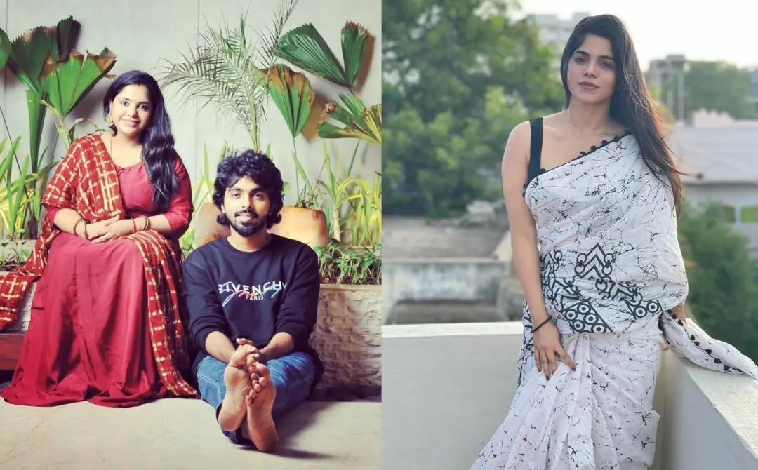 From (L) G.V. Prakash and Saindhavi; Divyabharathi | Photo: Instagram