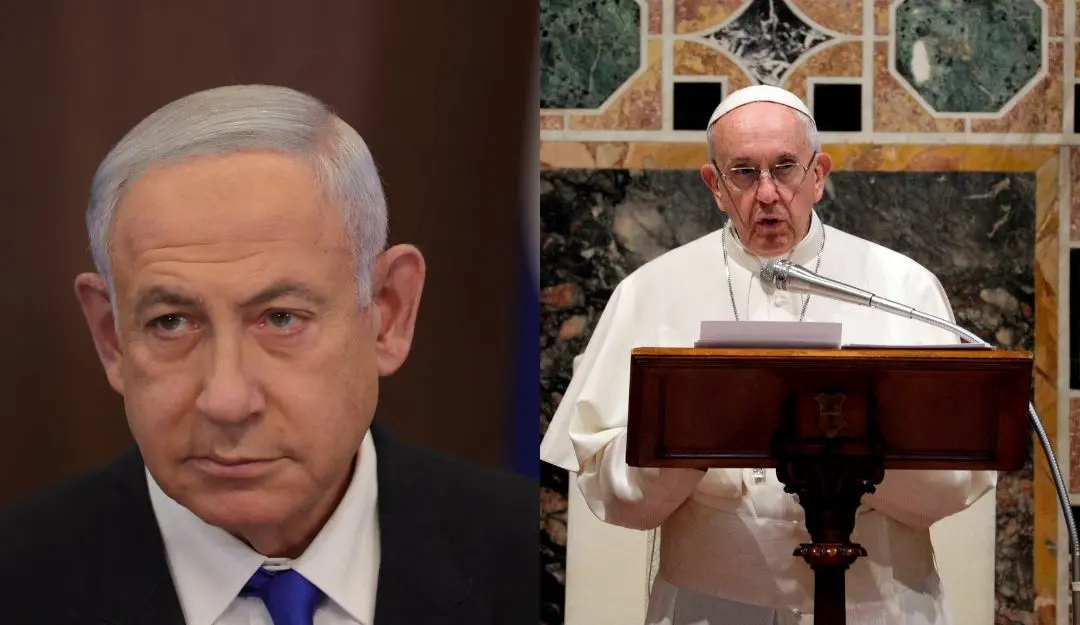 Benjamin Netanyahu, Pope Francis | Photo: AFP