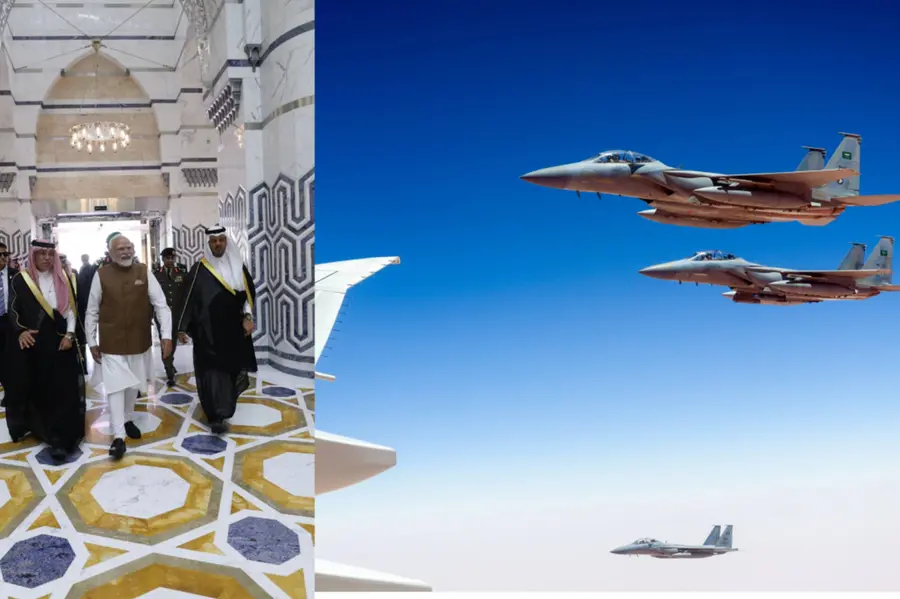 F-15 jet escort, 21-gun salute: PM Modi receives royal welcome in Jeddah | WATCH