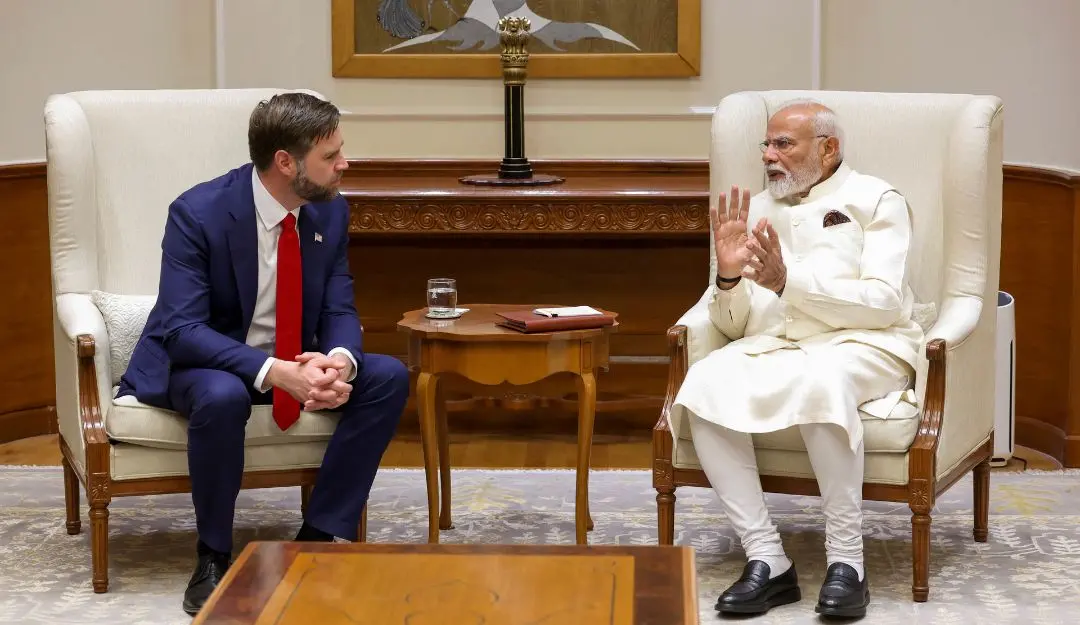 JD Vance, Prime Minister Narendra Modi | Photo: PTI