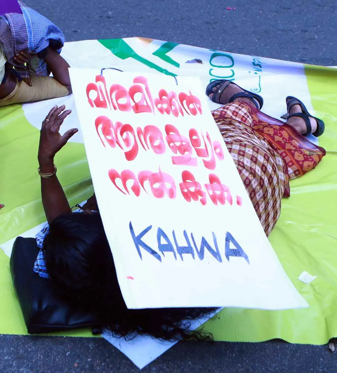 From the venue of the strike of ASHA workers at Thiruvananthapuram | Photo: B Muralikrishnan