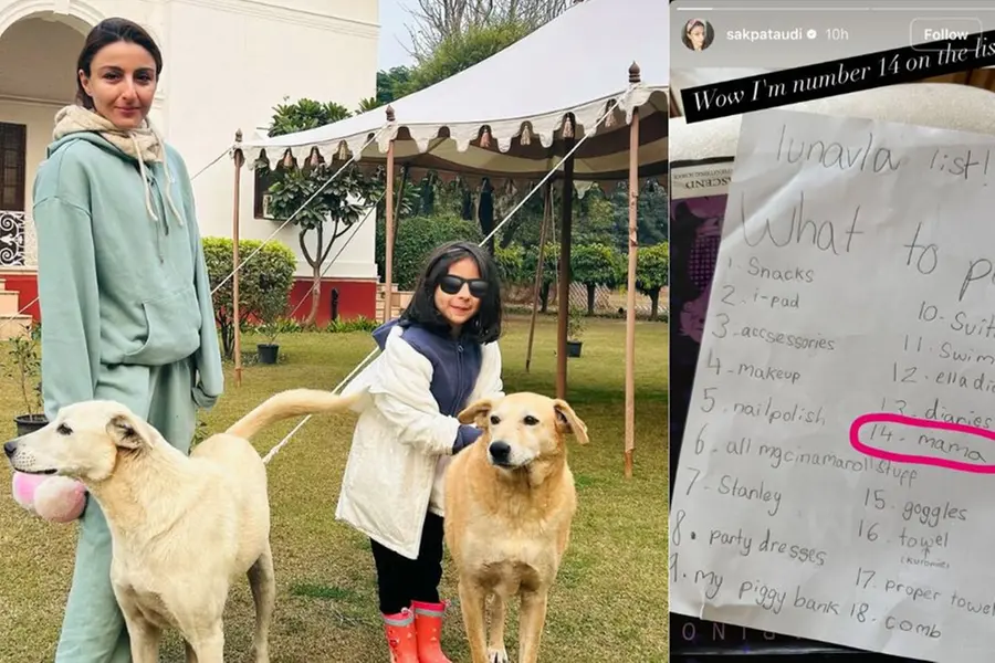 ‘Wow I'm number 14…’: Soha Ali Khan excited after making it to daughter’s 'what to pack' list