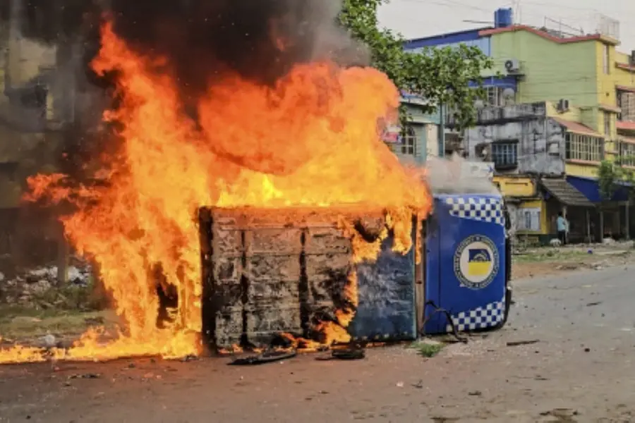 Violent protests over Waqf Act: Security heightened in West Bengal's Murshidabad district