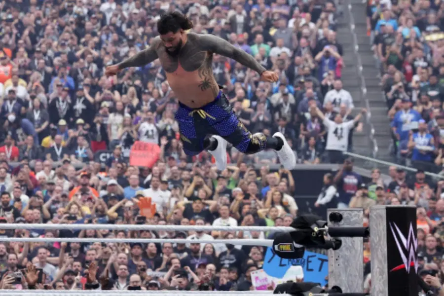 WrestleMania 41: Fiery punches and fierce blows exchanged as Jey Uso pulls off upset of the year!