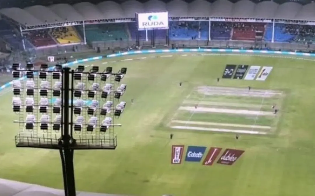 A scene from a match in Pakistan Super League | X.com/@RichKettle07