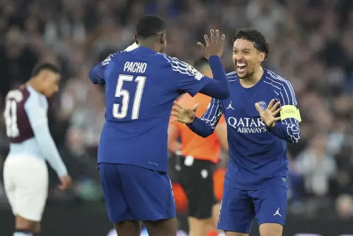 Despite losing second leg match against Aston Villa, PSG enter semi-finals of Champions League