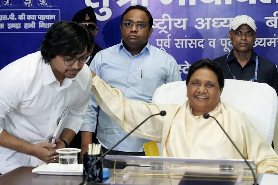 Mayawati accepts Akash Anand’s apology, brings him back to BSP fold