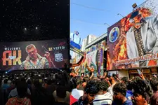 അലങ്കാര വിളക്ക് അടര്‍ന്നുവീണു, തീയേറ്ററില്‍ ബഹളം; 'ഗുഡ് ബാഡ് അഗ്ലി'യുടെ പ്രദര്‍ശനം മുടങ്ങി